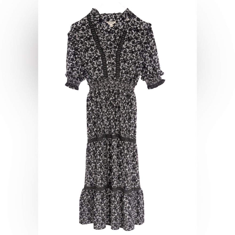 Black and White Max Studio Patterned Dress